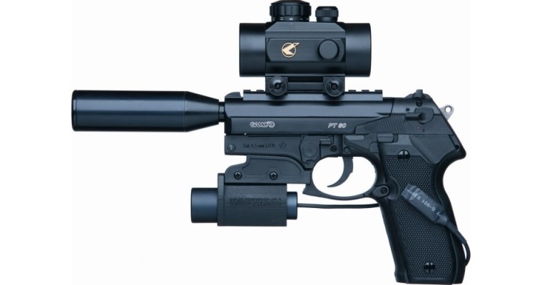 Пистолет пневматический Gamo PT 80 Tactical