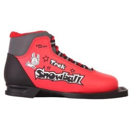Лыжные ботинки детские TREK Snowball Black Red 75 мм